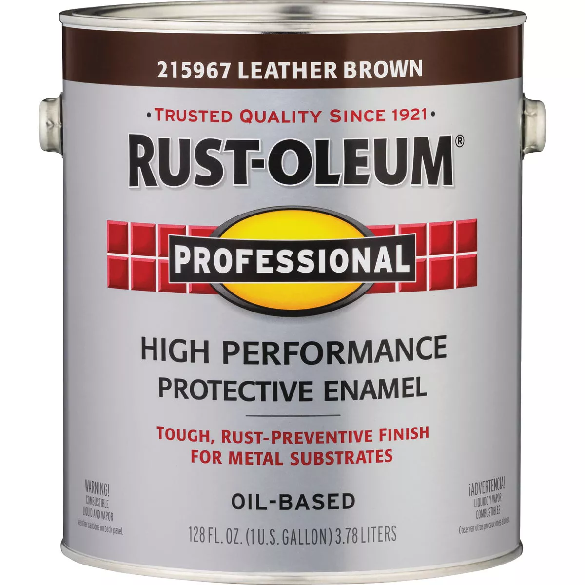 Rust-Oleum Professional Oil-Based Gloss VOC Formula Rust Control Enamel, Leather Brown, 1 Gal. - photo 2