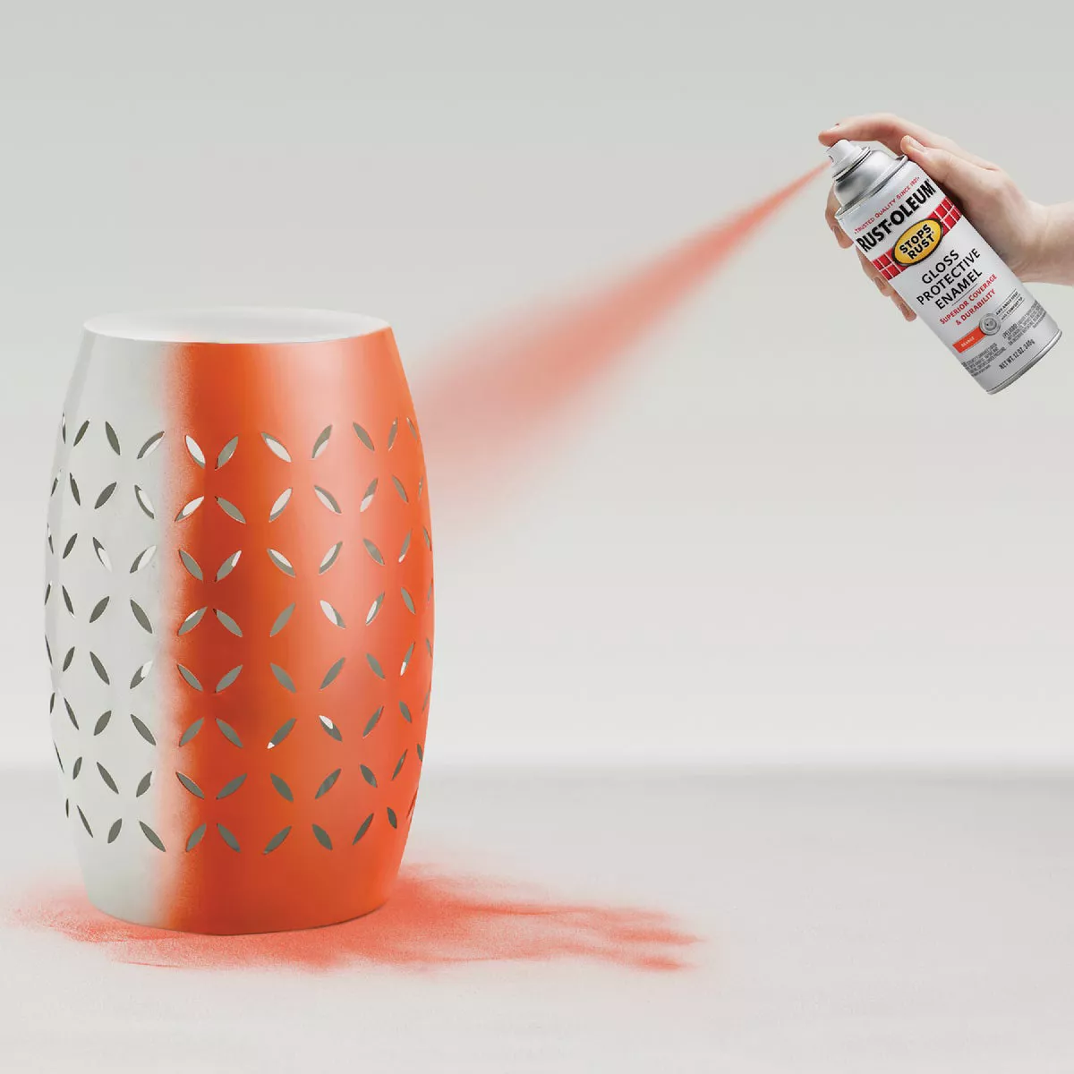 Rust-Oleum Stops Rust Orange Gloss 12 Oz. Anti-Rust Spray Paint - photo 6