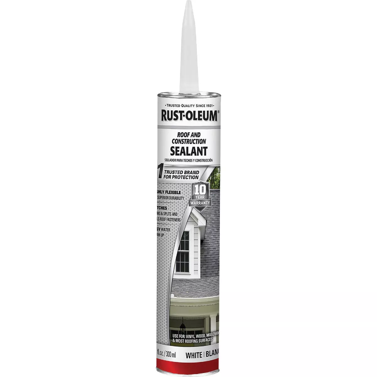 Rust-Oleum 10.1 Oz. White Roof and Construction Sealant - photo 2