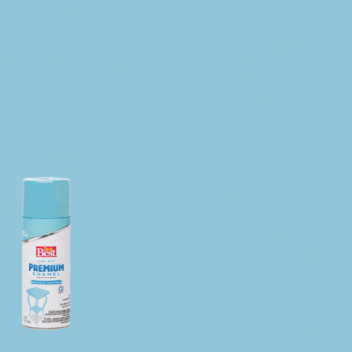 Do it Best Premium Enamel 12 Oz. Gloss Spray Paint, Sky Blue Do it Best