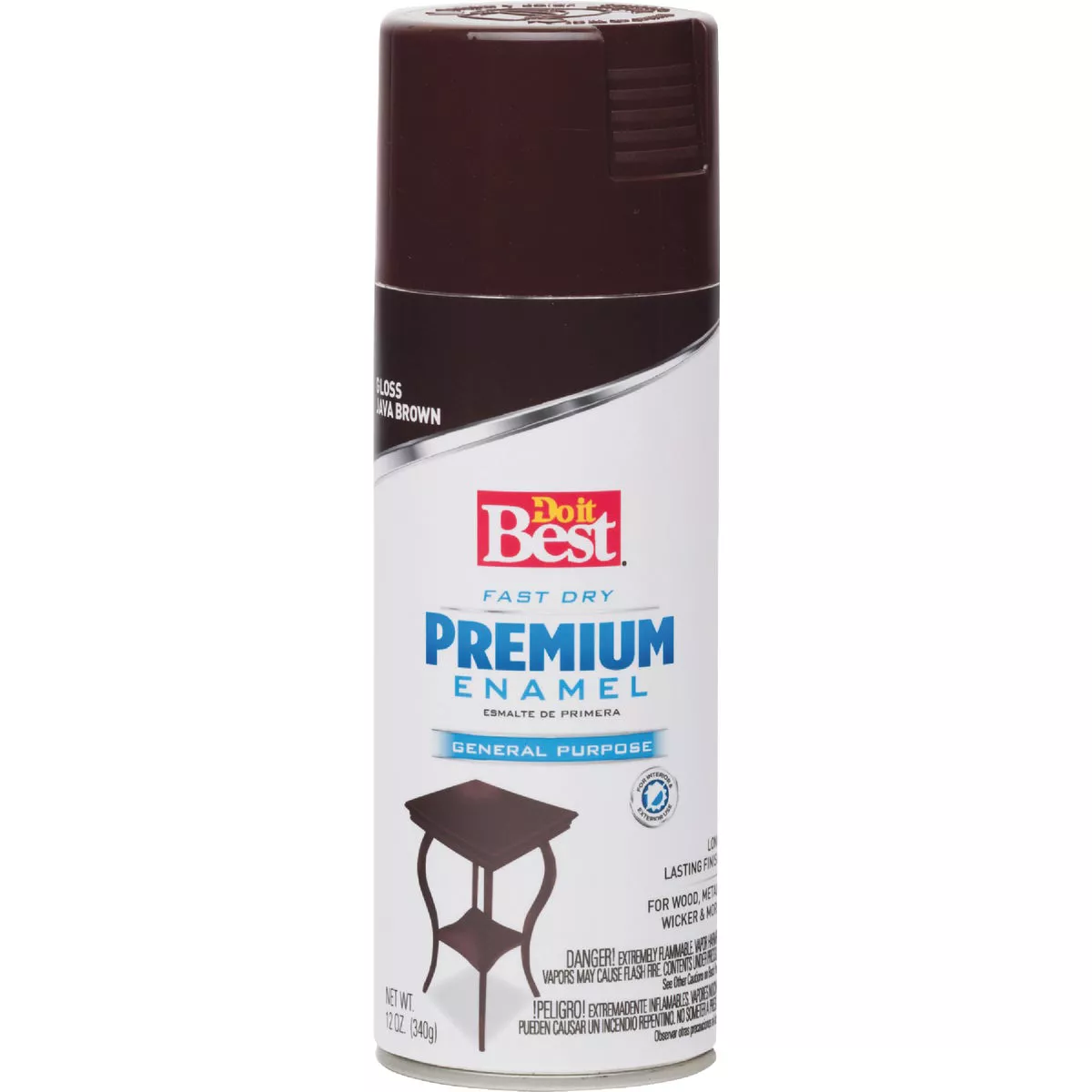Do it Best Premium Enamel 12 Oz. Gloss Spray Paint, Java Brown - photo 2