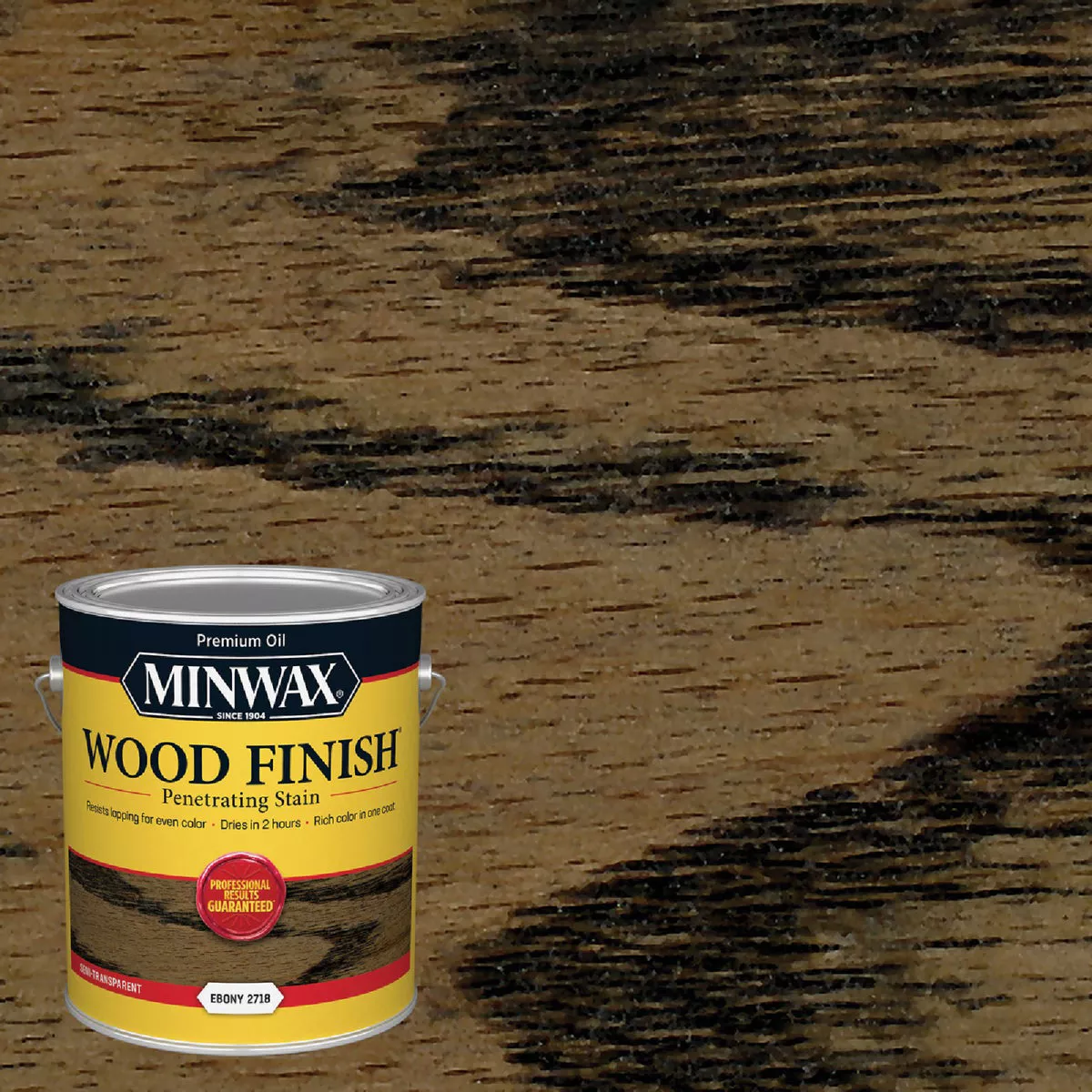 Minwax Wood Finish VOC Penetrating Stain, Ebony, 1 Gal.