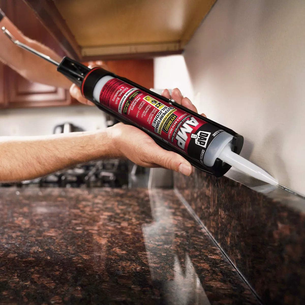 DAP AMP 9 Oz. Advanced Modified PolymerKitchen, Bath & Plumbing Sealant, Crystal Clear - photo 3