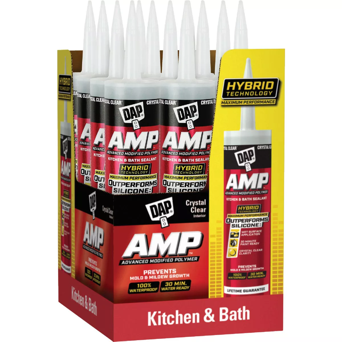 DAP AMP 9 Oz. Advanced Modified PolymerKitchen, Bath & Plumbing Sealant, Crystal Clear - photo 2