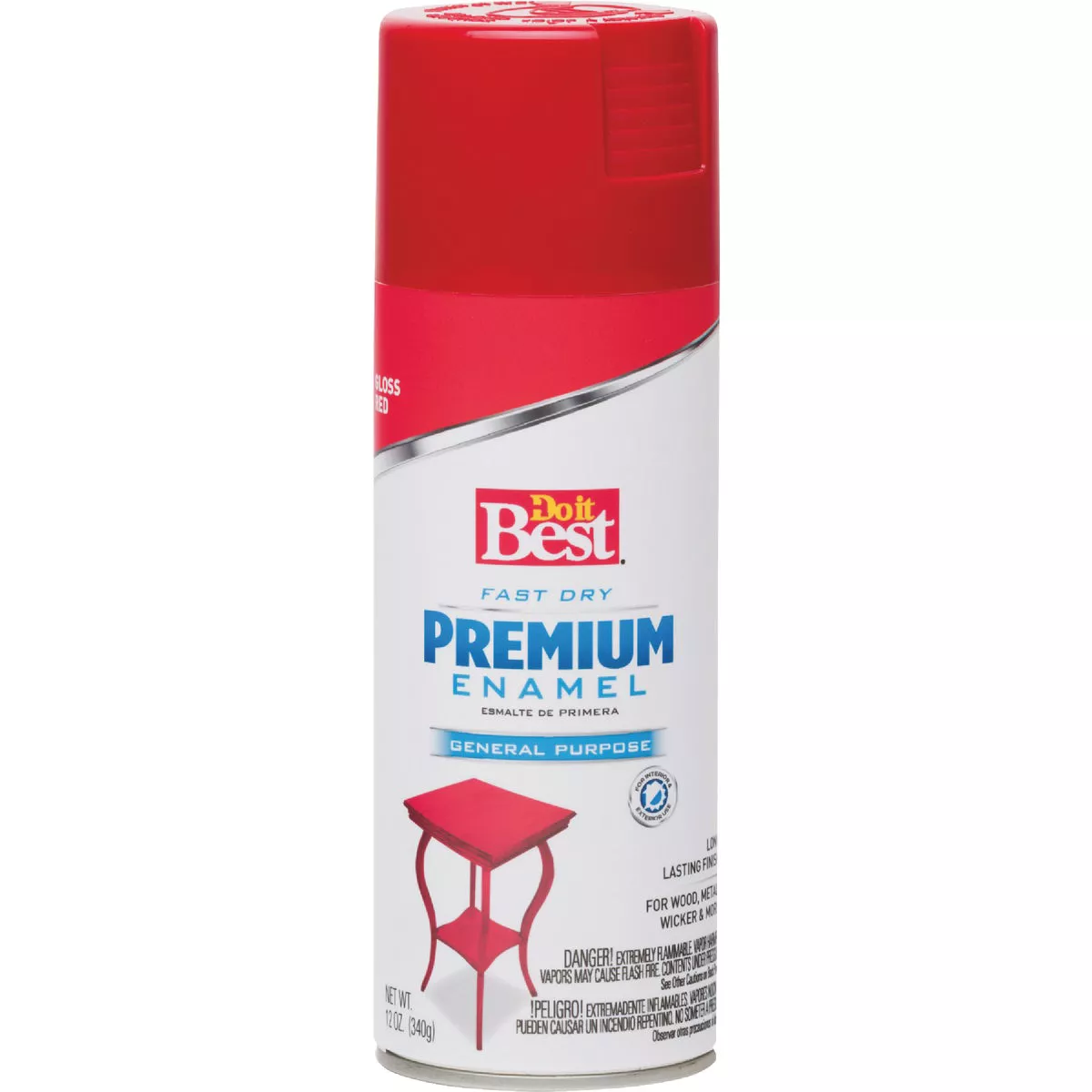 Do it Best Premium Enamel 12 Oz. Gloss Spray Paint, Red - photo 2