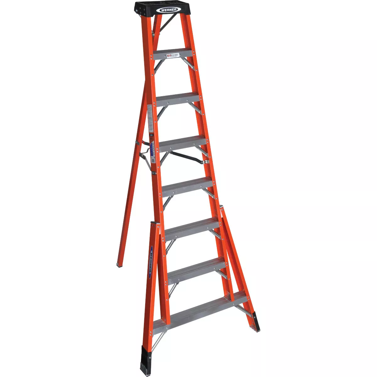 Werner 8 Ft. Fiberglass Tripod Step Ladder with 300 Lb. Load Capacity Type IA Ladder Rating - photo 3