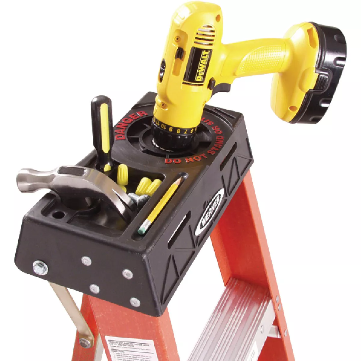 Werner 10 Ft. Fiberglass Tripod Step Ladder with 300 Lb. Load Capacity Type IA Ladder Rating - photo 3