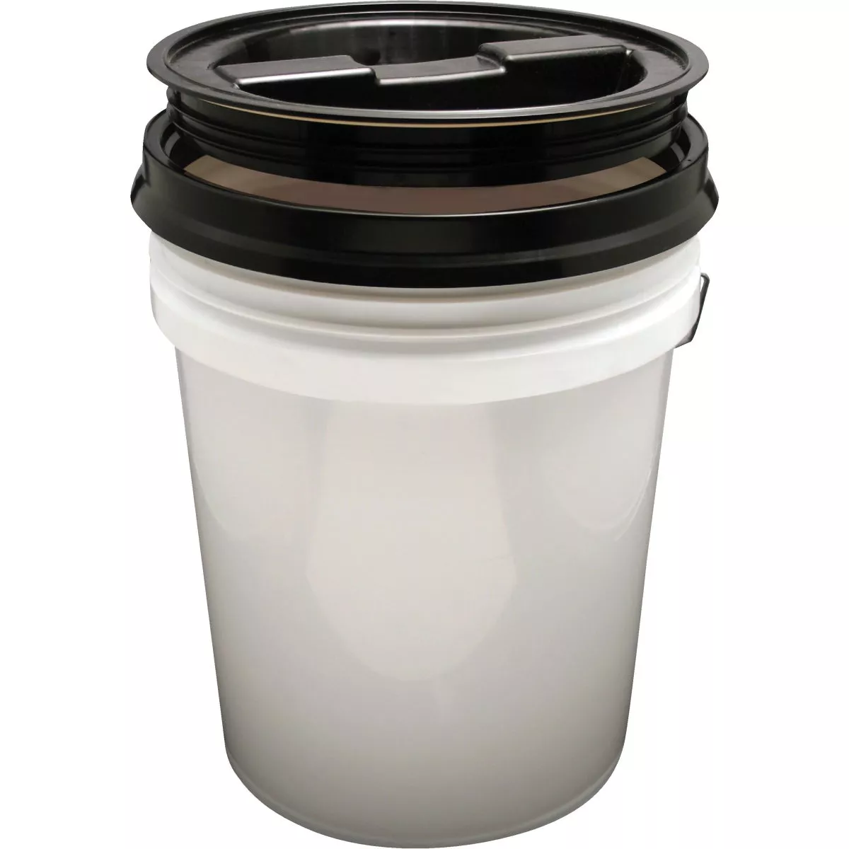 Leaktite Screw-Top Lid for 3.5 & 5 Gal. Pail, Black - photo 3