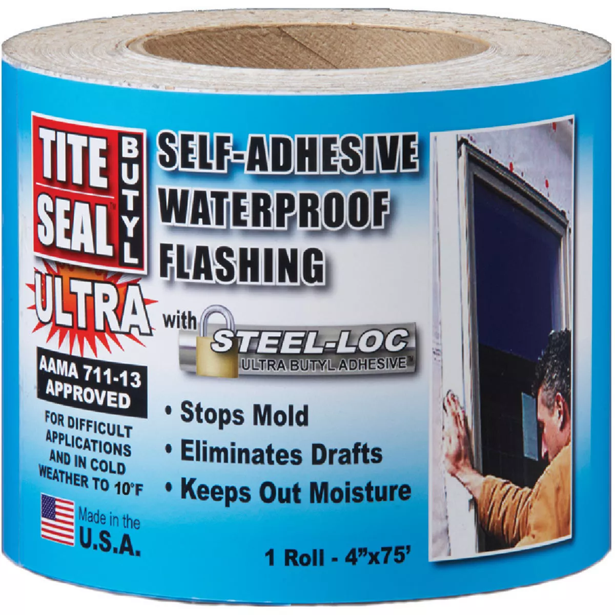 Tite Seal Butyl Ultra Window Tape 4" x 75' roll-