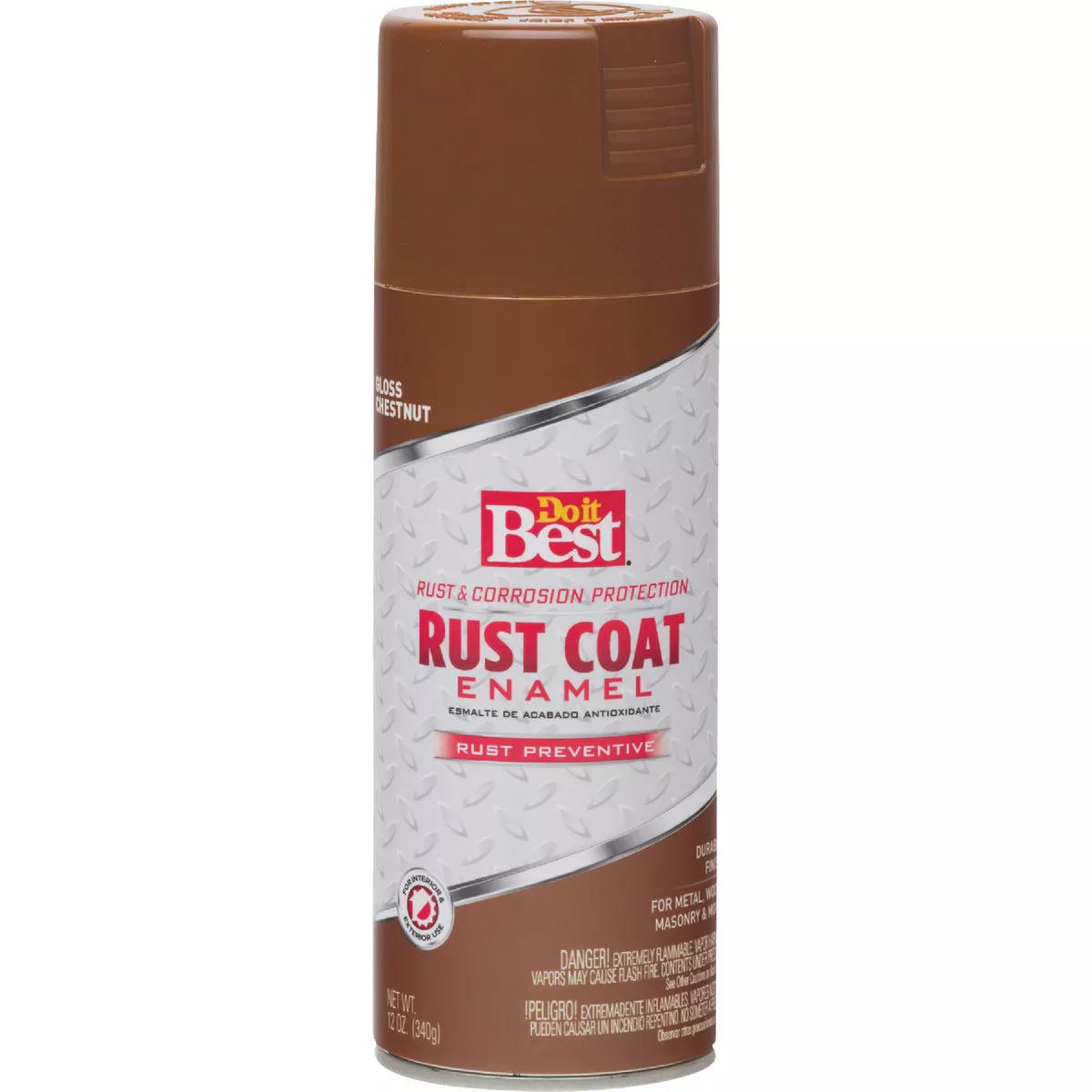 Do it Best Rust Coat Gloss Chestnut Brown 12 Oz. Anti-Rust Spray Paint - photo 2