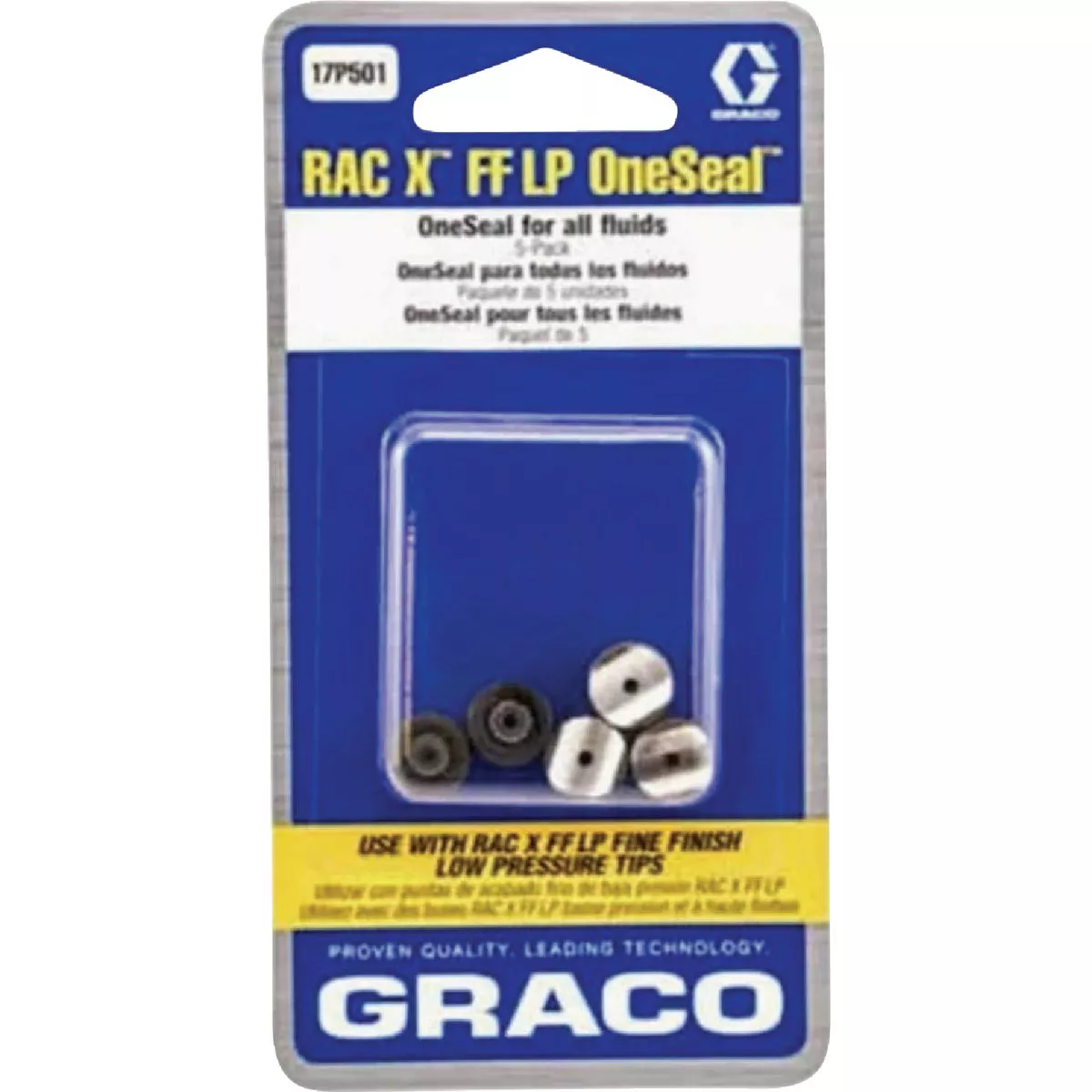 Graco RAC X OneSeal Fine Finish Low Pressure Airless Spray Tip Gasket (5 Pack) - photo 2