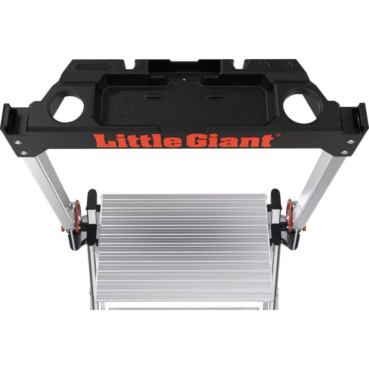 Little Giant Jumbo Step 42 In. Aluminum Step Ladder with 375 Lb. Load Capacity Type 1AA Ladder Rating - photo 4