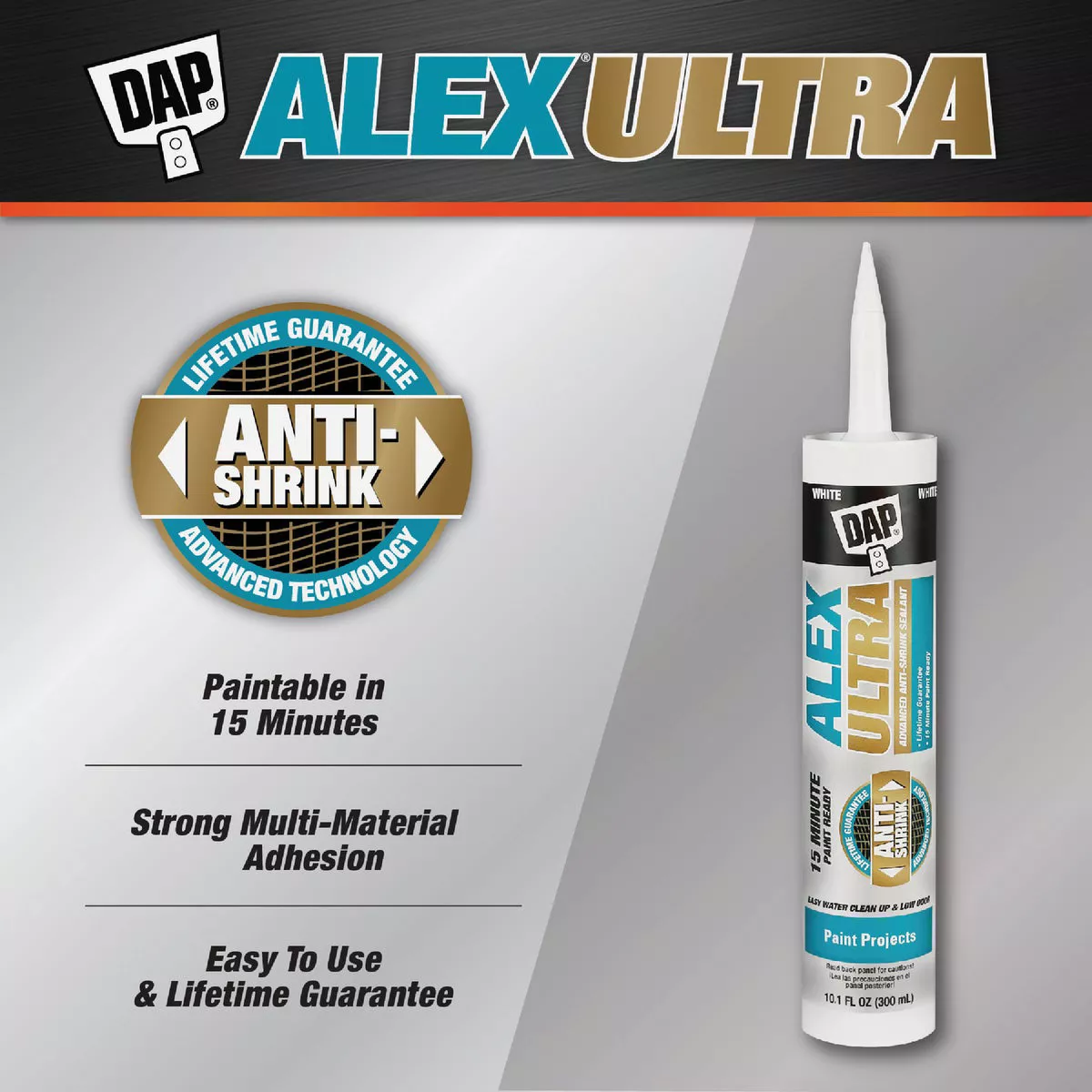 Dap Alex Ultra 10.1 Oz. Advanced Latex Sealant - photo 2