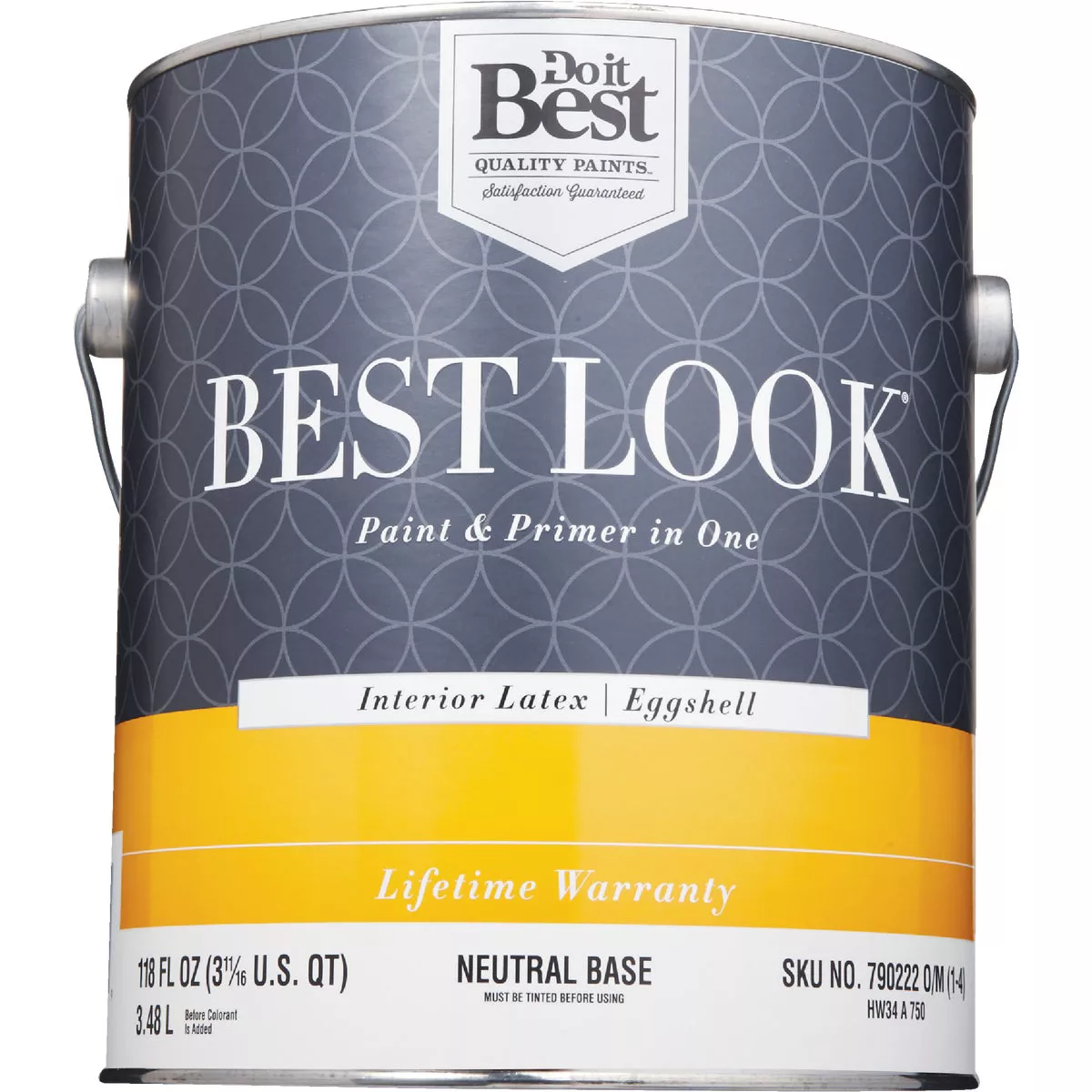 Best Look Latex Premium Paint & Primer In One Eggshell Interior Wall Paint, Neutral Base, 1 Gal. - photo 2