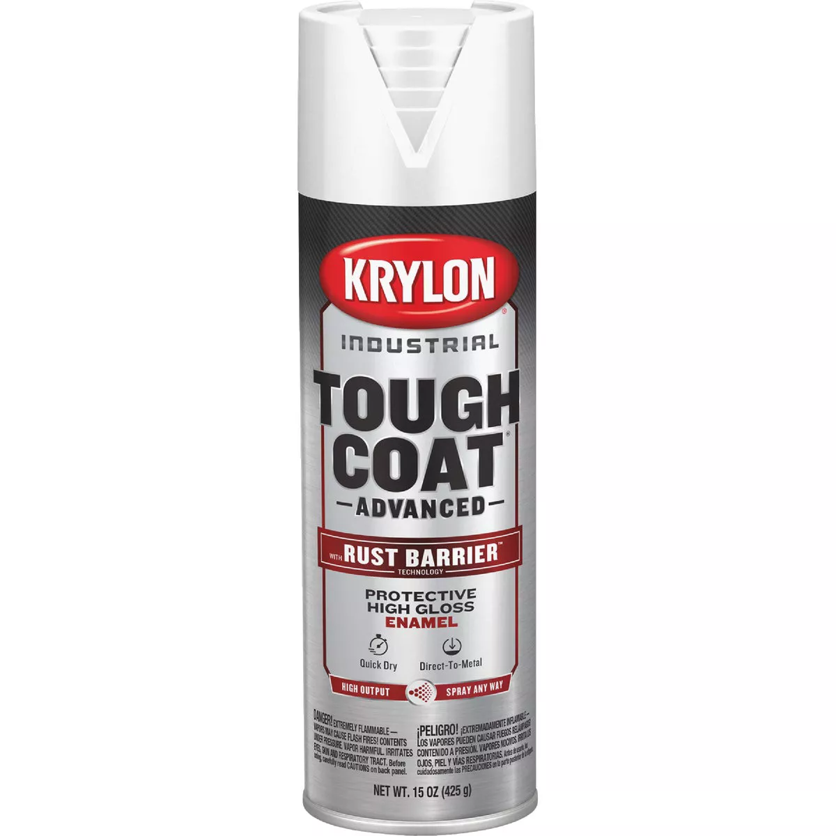 Krylon Industrial Tough Coat 15 Oz. Gloss White Rust Barrier Spray Enamel - photo 2