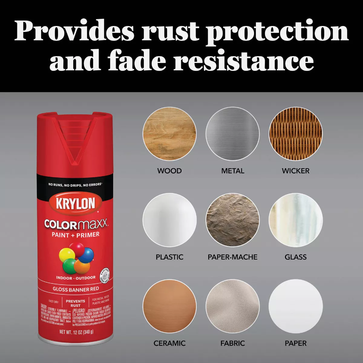 Krylon ColorMaxx 12 Oz. Metallic Spray Paint, Aluminum - photo 4