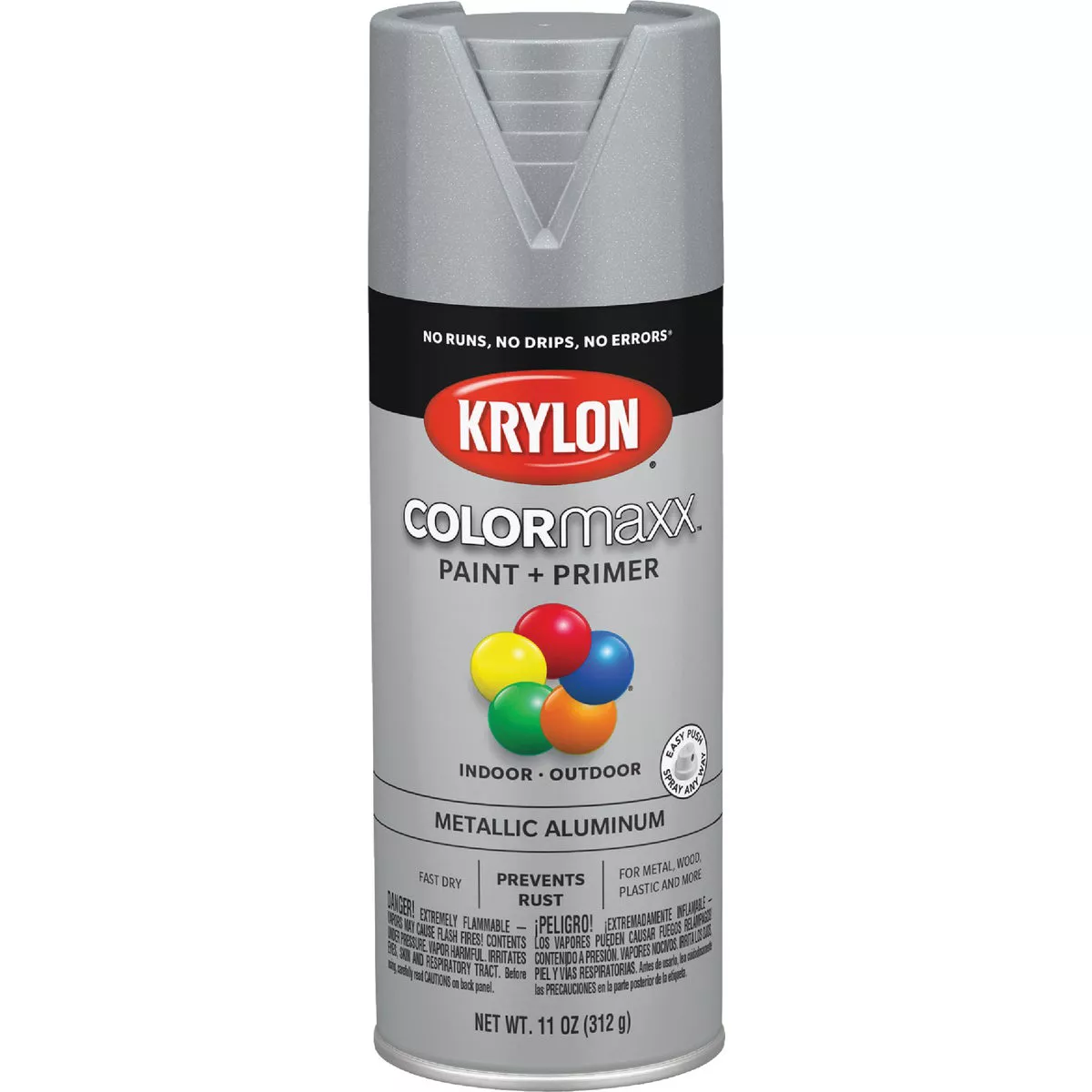 Krylon ColorMaxx 12 Oz. Metallic Spray Paint, Aluminum - photo 2
