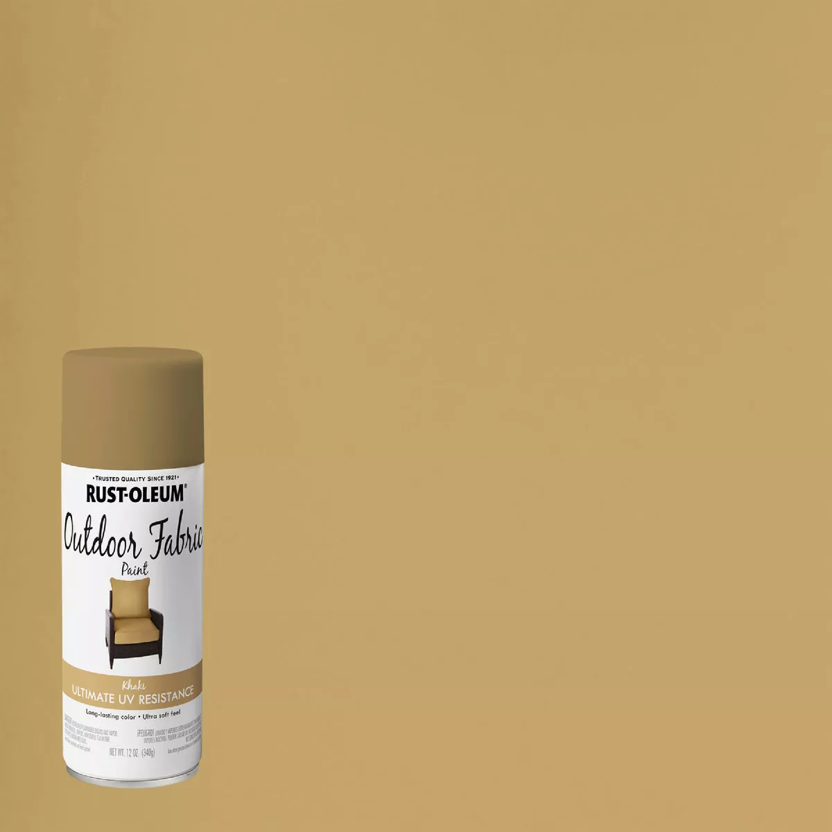 Rust-Oleum 12 Oz. Flat/Matte Outdoor Fabric Spray Paint, Khaki