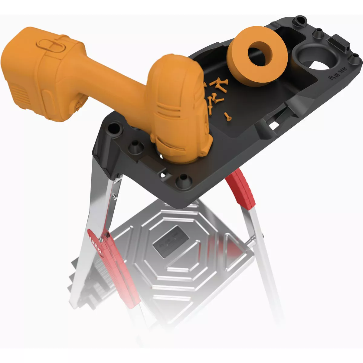 Hailo L60 5 Ft. Aluminum Step Ladder with 330 Lb. Load Capacity - photo 5