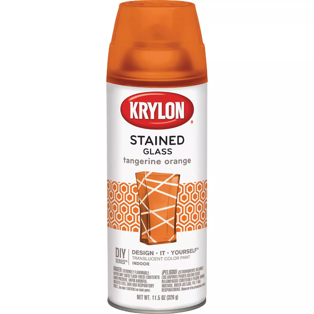Krylon Stained Glass 11.5 Oz. Tangerine Orange Spray Paint - photo 2