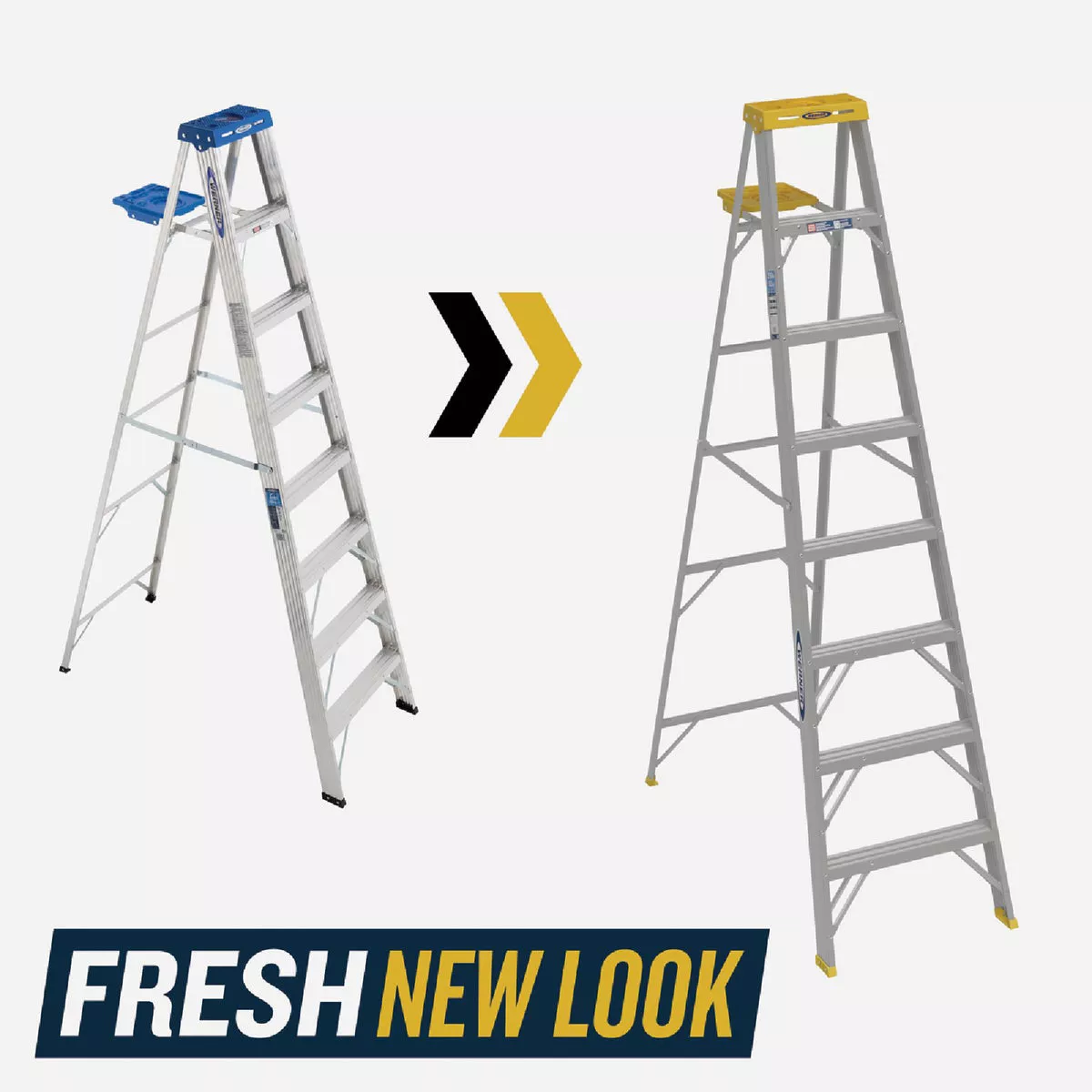 Werner 8 Ft. Aluminum Step Ladder with 250 Lb. Load Capacity Type I Ladder Rating - photo 3