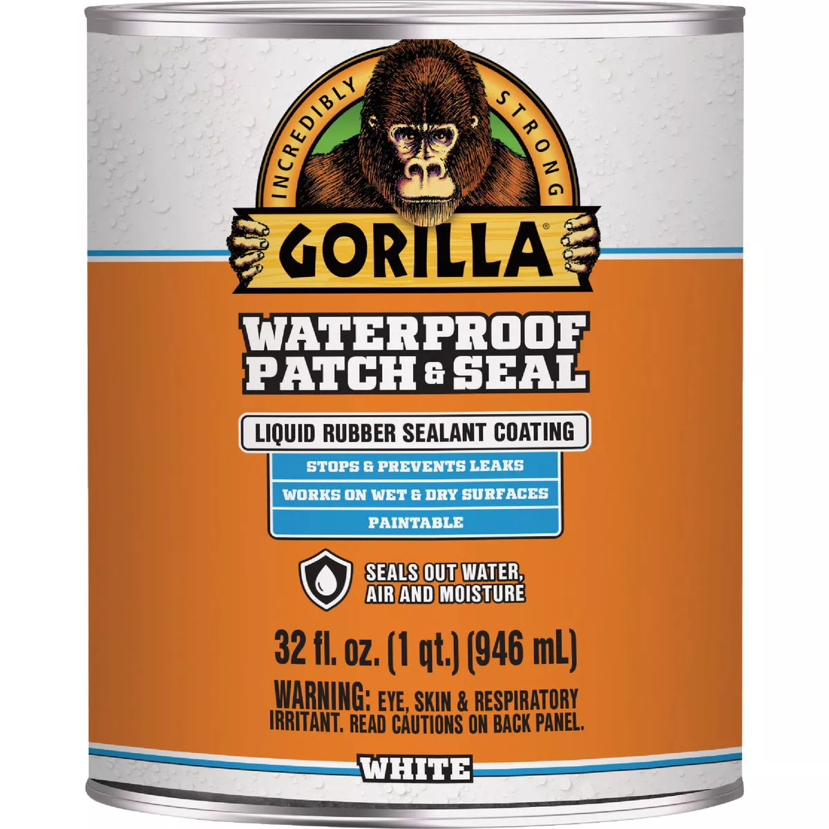 Gorilla 32 Oz. White Waterproof Patch & Seal Liquid