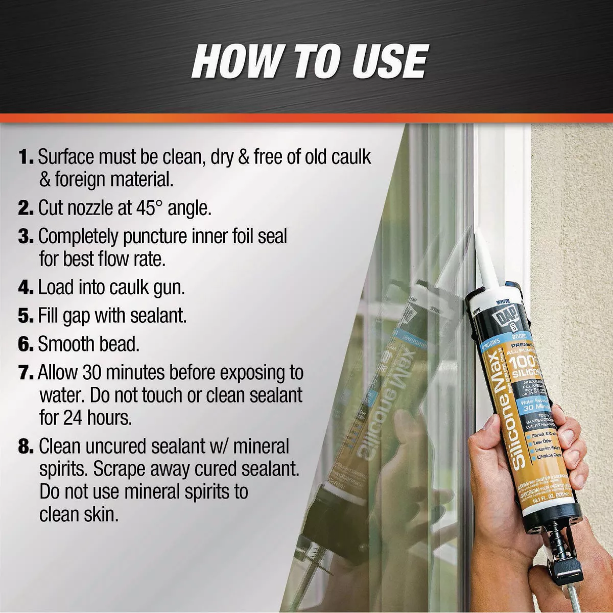 DAP Silicone Max 10.1 Oz. Brown Premium All Purpose 100% Silicone Sealant - photo 5