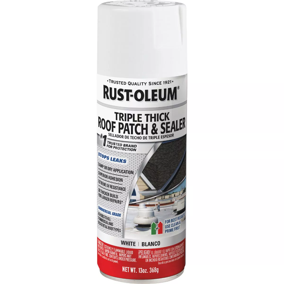 Rust-Oleum 13 Oz. Roofing Triple Thick Roof Patch & Sealer White Spray - photo 2