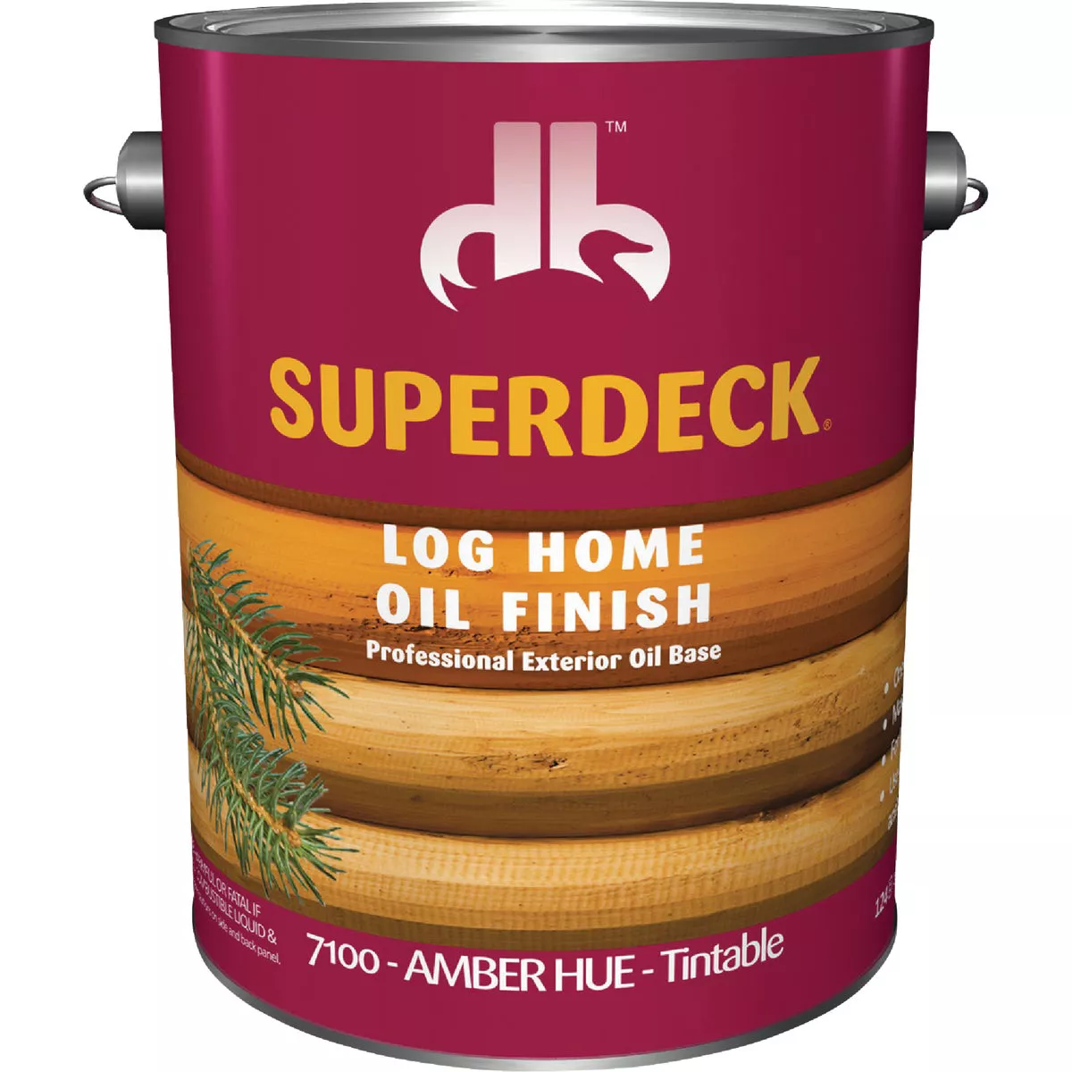 Duckback SUPERDECK VOC Translucent Log Home Oil Finish, Amber Hue, 1 Gal.