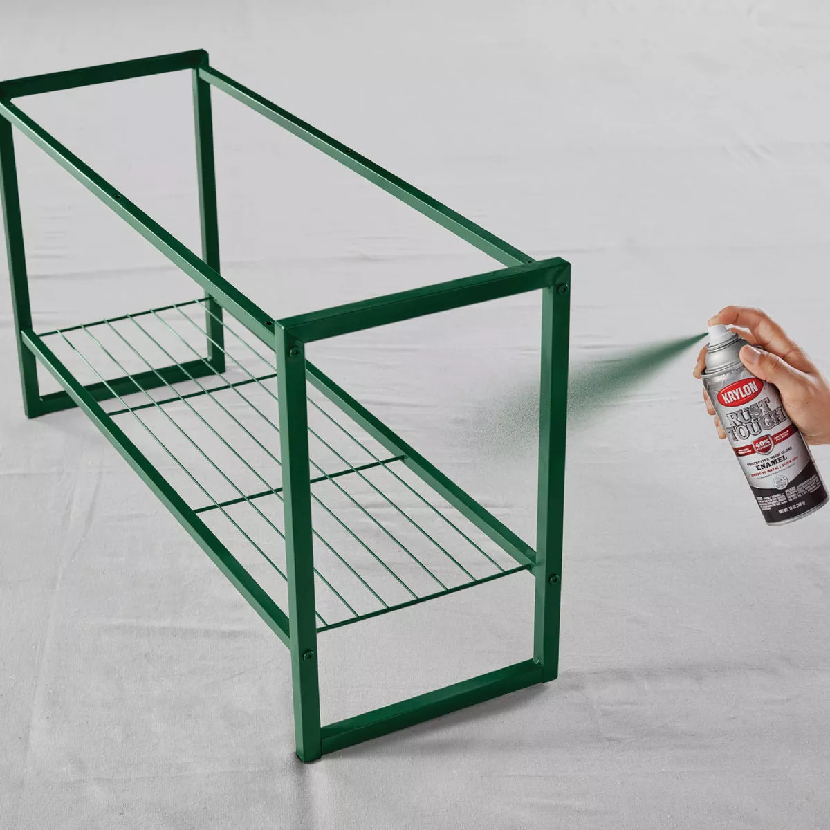 Krylon Rust Tough 12 Oz. Gloss Alkyd Enamel Spray Paint, Forest Green - photo 2