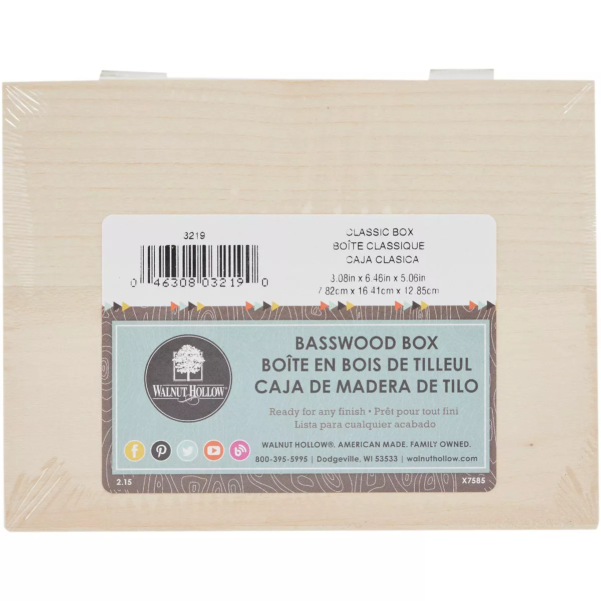 Walnut Hollow Classic Unfinished Wood Box - photo 2