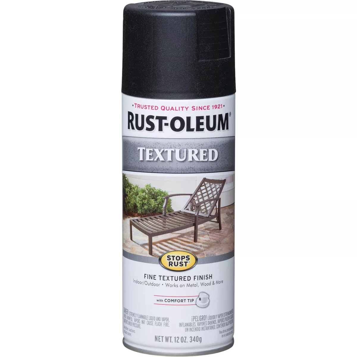 Rust-Oleum Stops Rust 12 Oz. Textured Finish Spray Paint, Black - photo 7