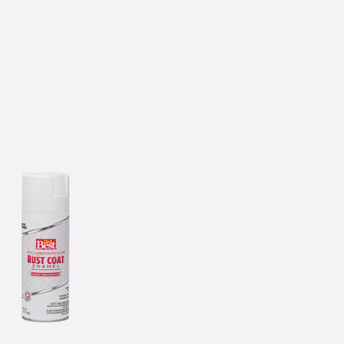 Do It Best 12 Oz. White Rust Coat Enamel