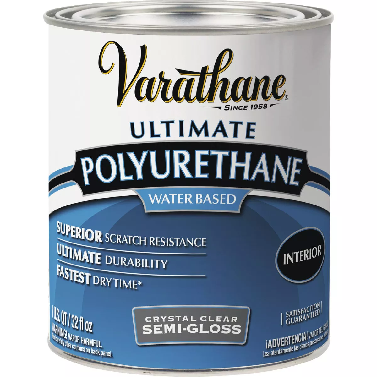 Varathane Semi-Gloss Low Odor Water Based Interior Polyurethane, 1 Qt. - photo 2
