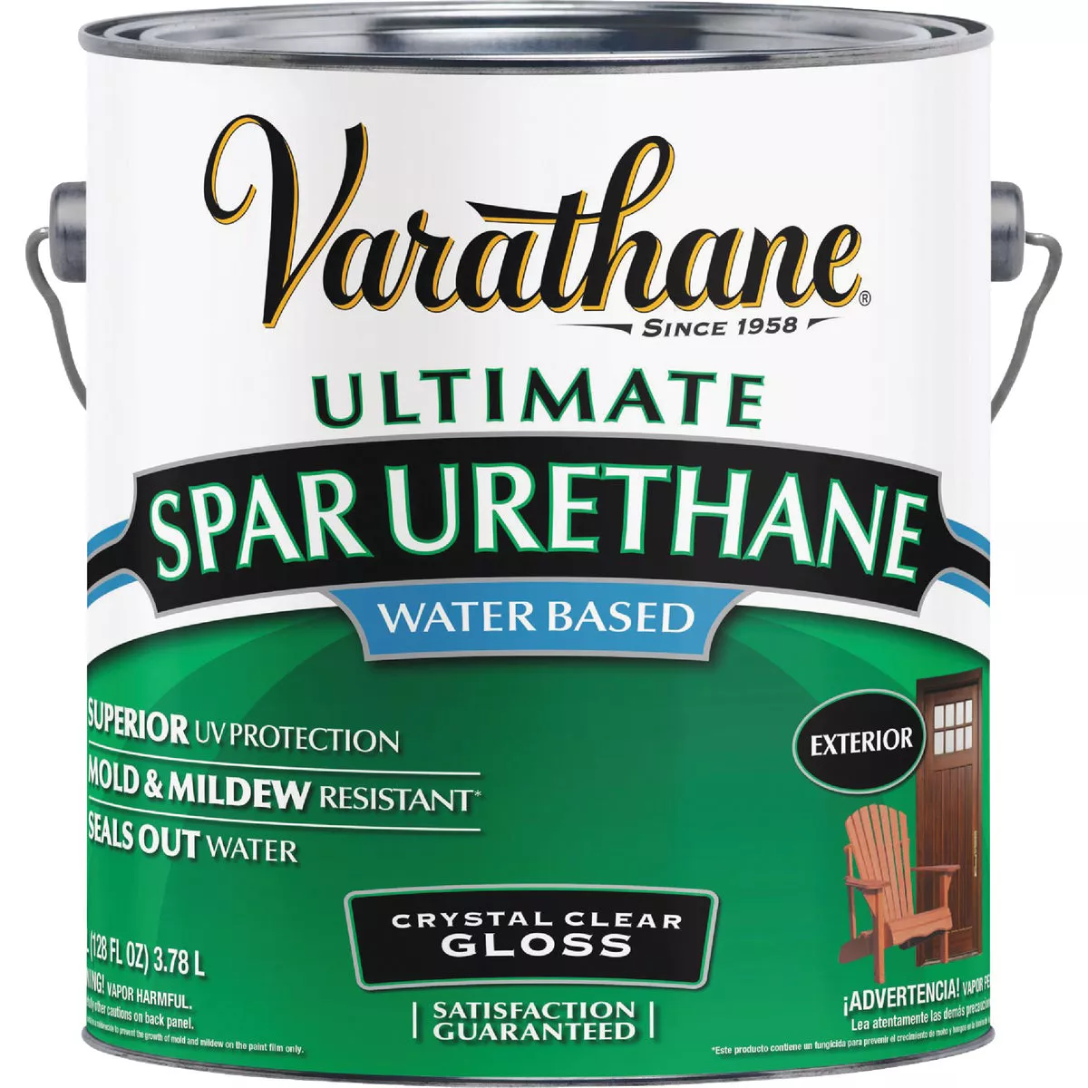 Varathane Gloss Clear Water Based Exterior Spar Urethane, 1 Gal. - photo 2