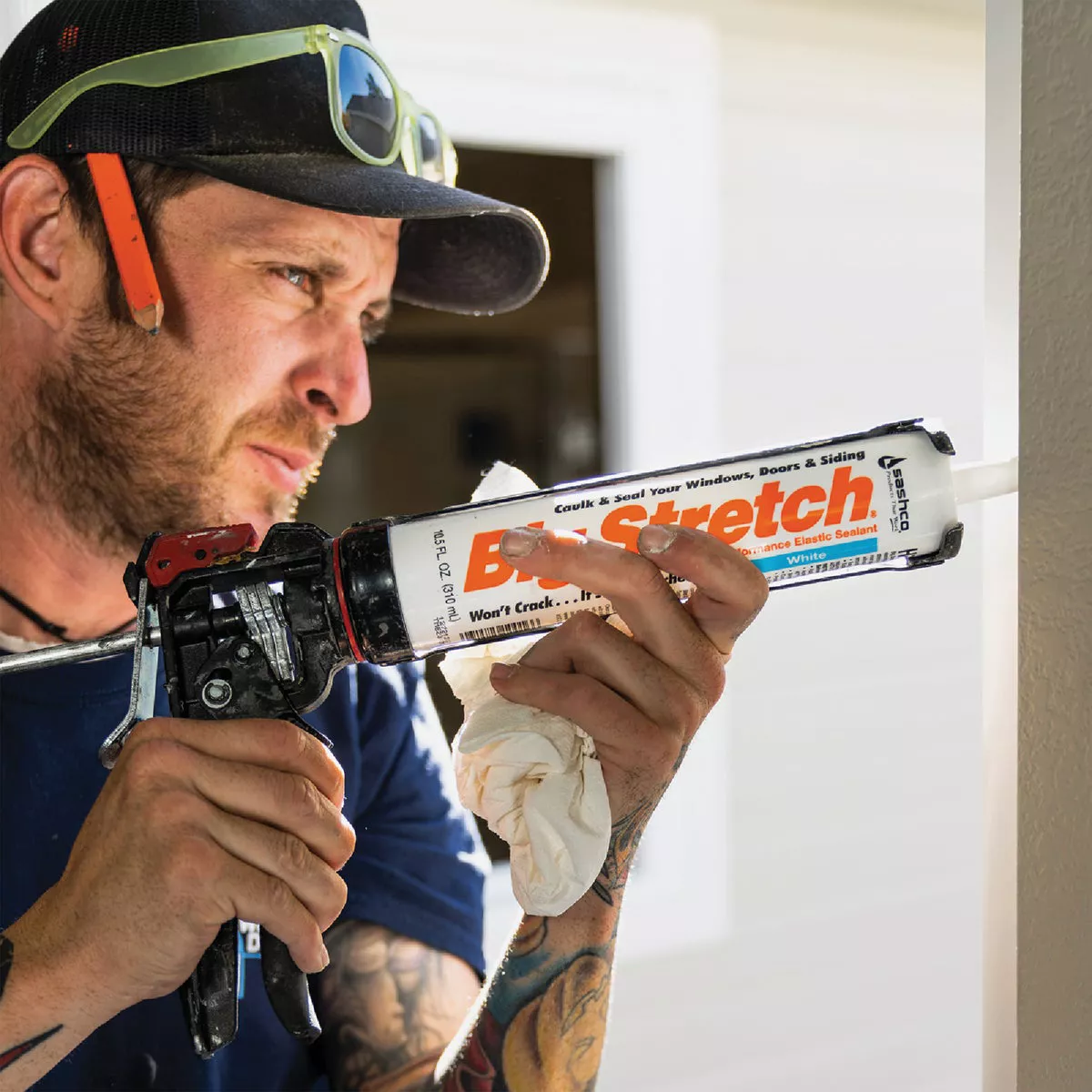 Sashco Big Stretch 10.5 Oz. Acrylic Elastomeric Caulk, White - photo 2