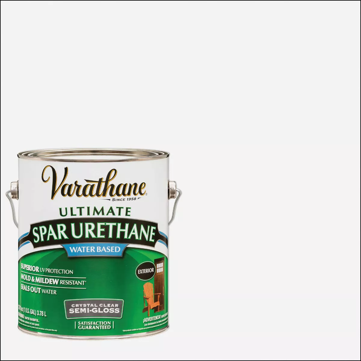 Varathane Semi-Gloss Clear Water Based Exterior Spar Urethane, 1 Gal.