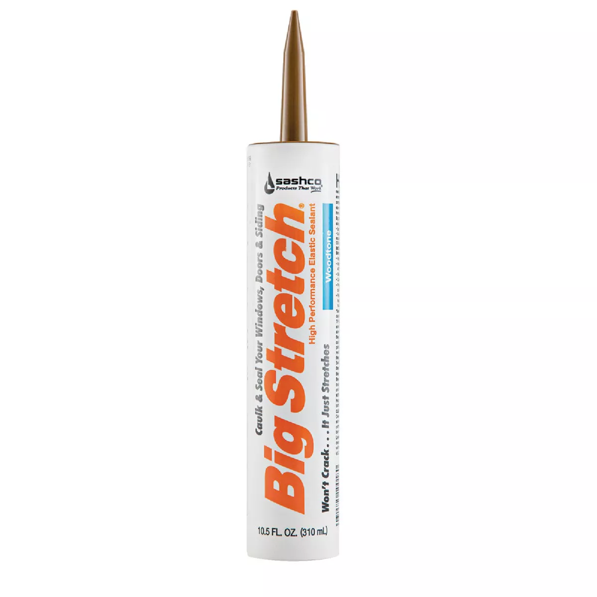 Sashco Big Stretch 10.5 Oz. Acrylic Elastomeric Caulk, Woodtone