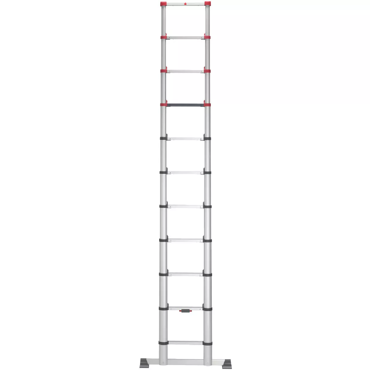 Hailo 11 Ft. Aluminum 11-Rung Telescoping Ladder with 330 Lb. Load Capacity - photo 2