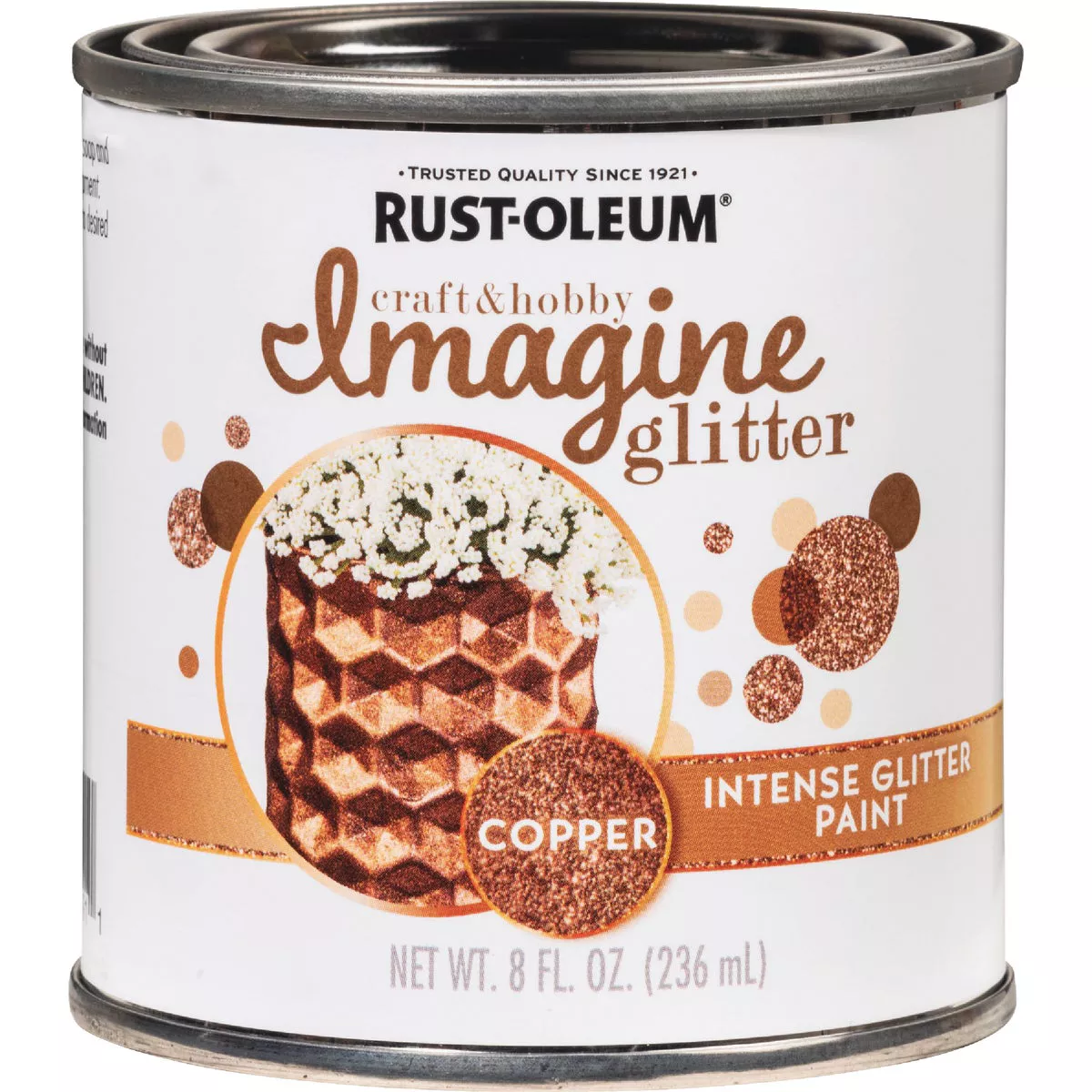 Rust-Oleum Imagine Craft & Hobby 8 Oz. Intense Copper Glitter Paint - photo 3