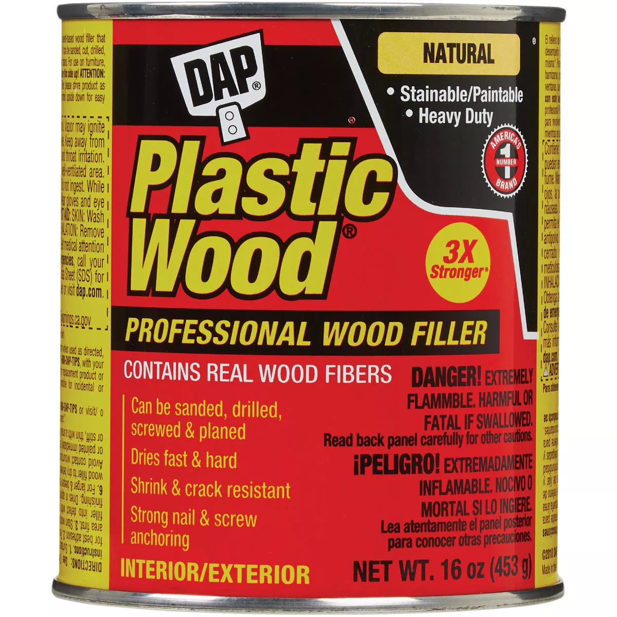 DAP Plastic Wood 16 Oz. Natural Solvent Professional Wood Filler - photo 2