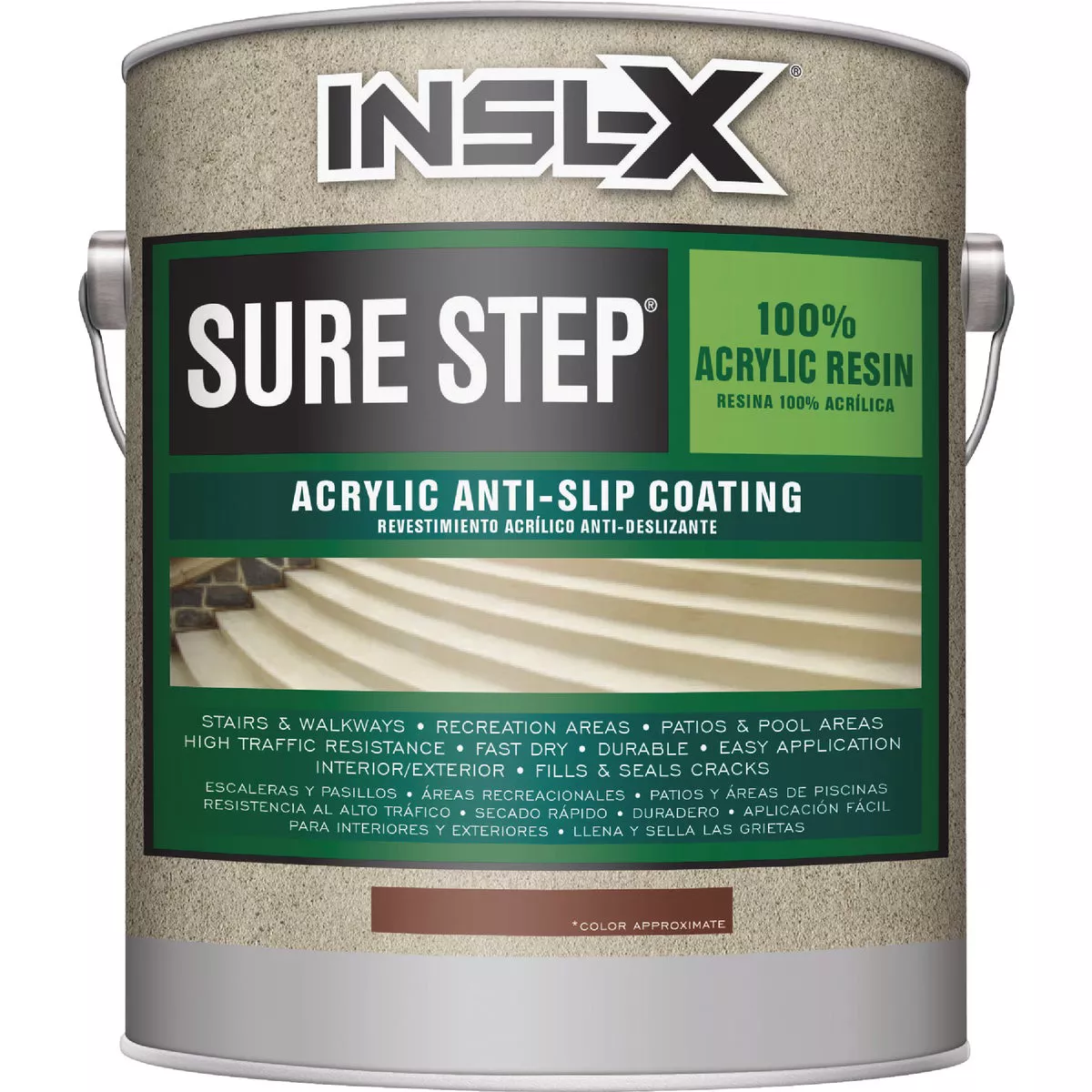 INSL-X Sure Step Welded Gray Skid Resistant Concrete Paint, 1 Gal.