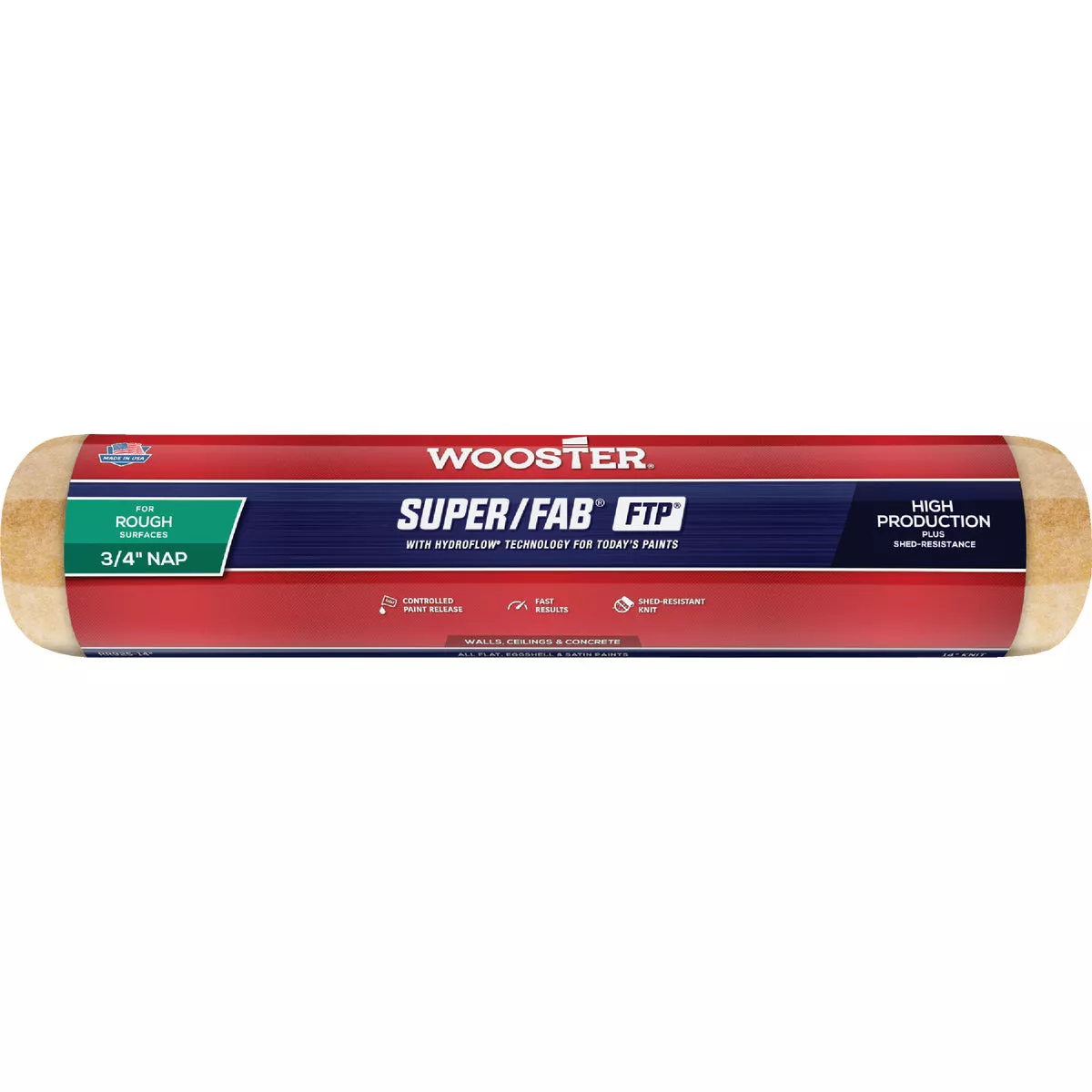 Wooster Super/Fab FTP 14 In. x 3/4 In. Knit Fabric Roller Cover