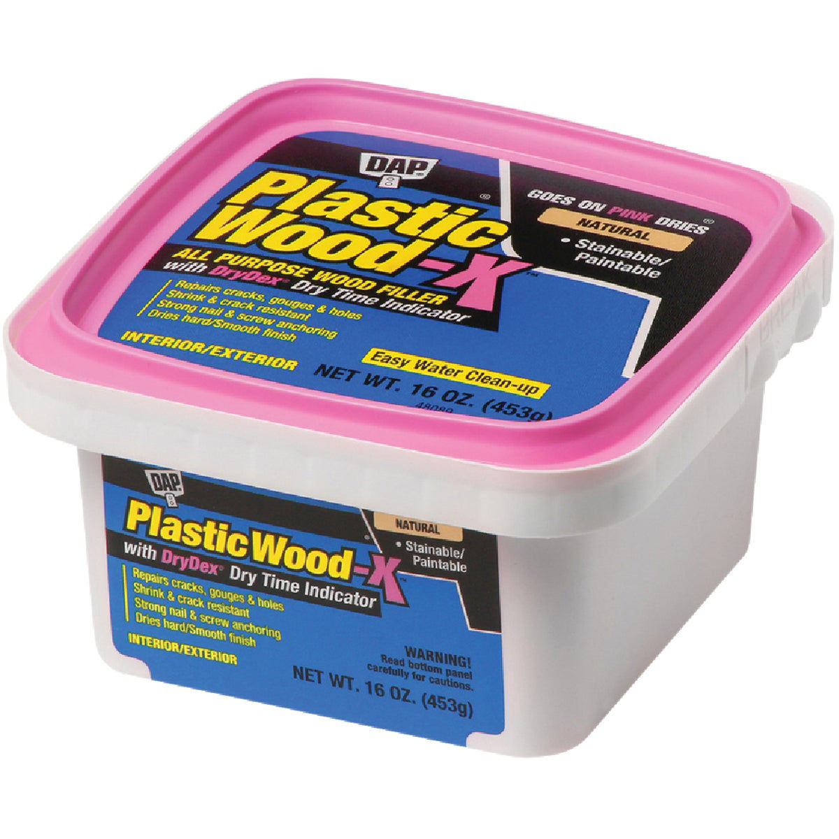 Dap Plastic WoodX 16 Oz. All Purpose Wood Filler with DryDex Dry Time