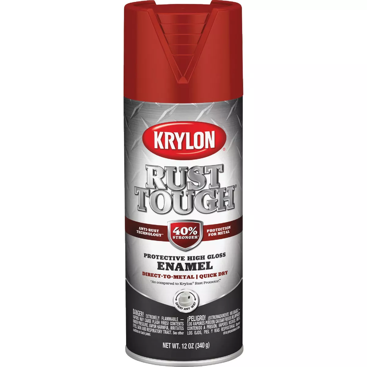 Krylon Rust Tough 12 Oz. Gloss Alkyd Enamel Spray Paint, Cherry Red