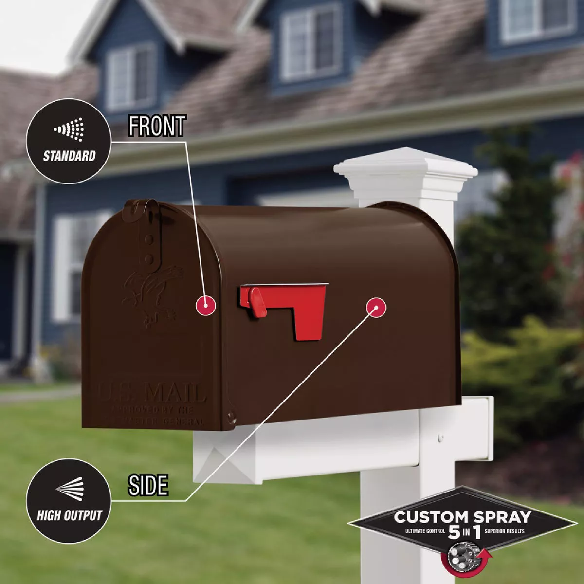 Rust-Oleum Stops Rust 12 Oz. Custom Spray 5 in 1 Gloss Spray Paint, Leather Brown - photo 6