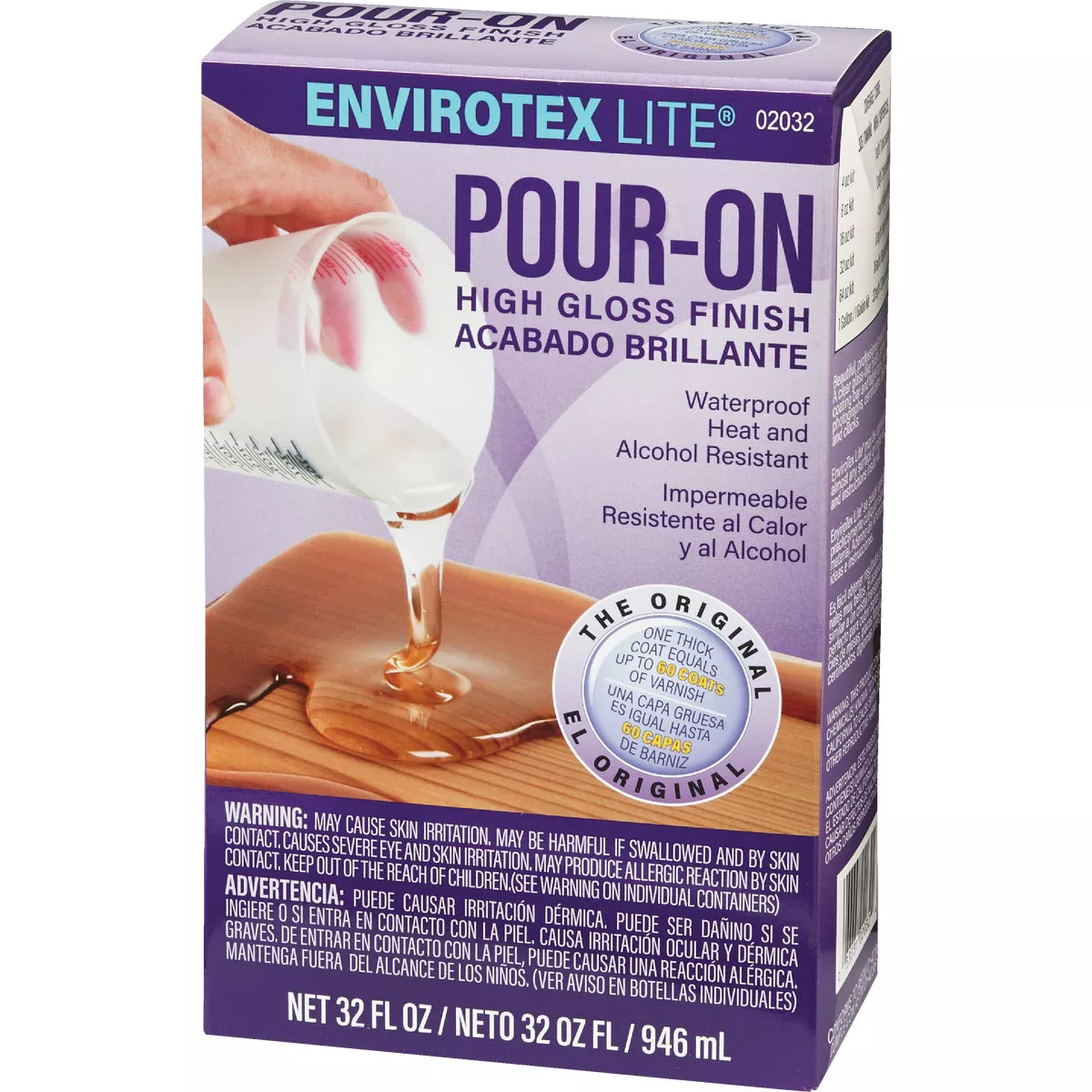 Envirotex Lite Pour-On 32 Oz. High Gloss Finish - photo 3