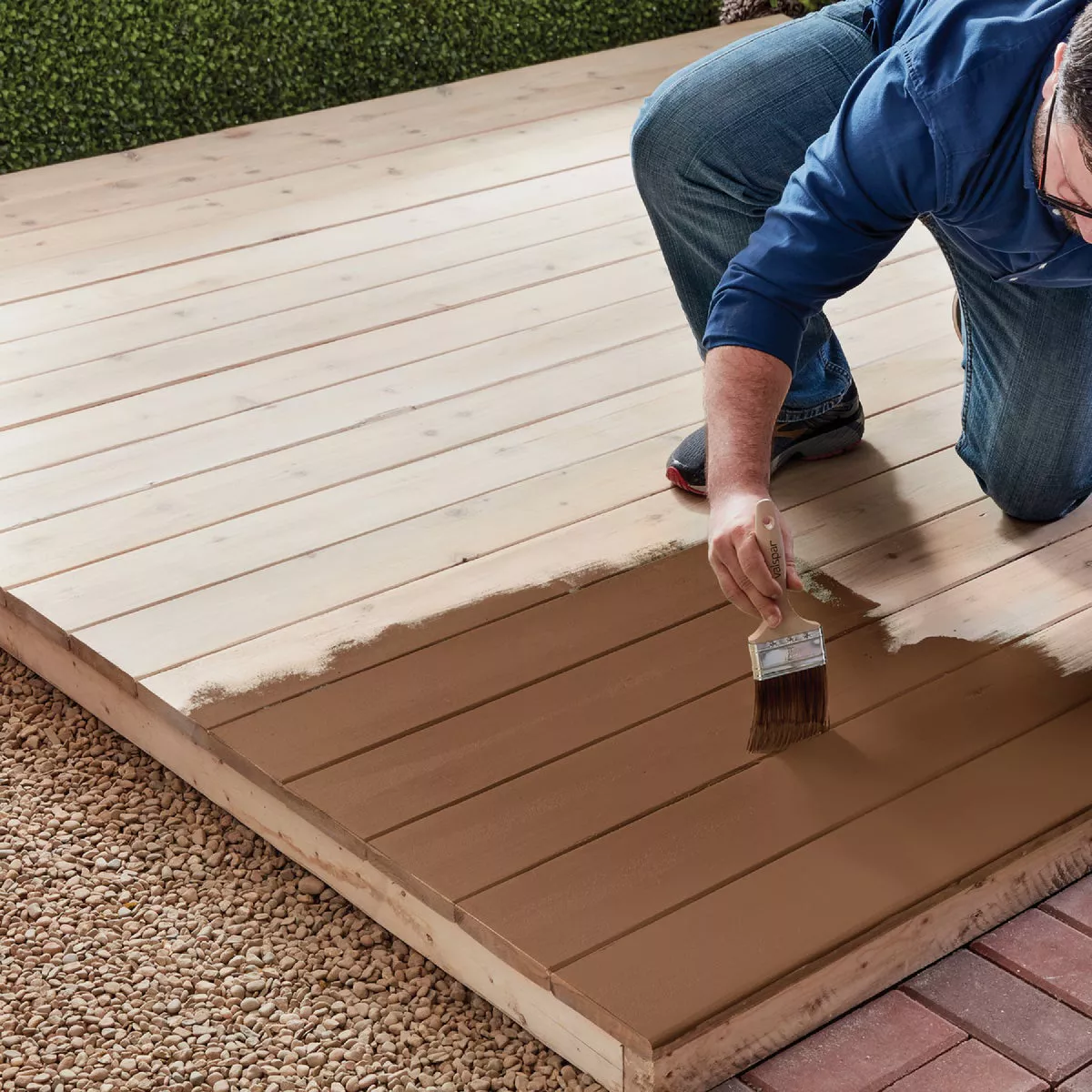 Valspar Transparent Deck Stain, Cedar Natural Tone, 1 Gal. - photo 6