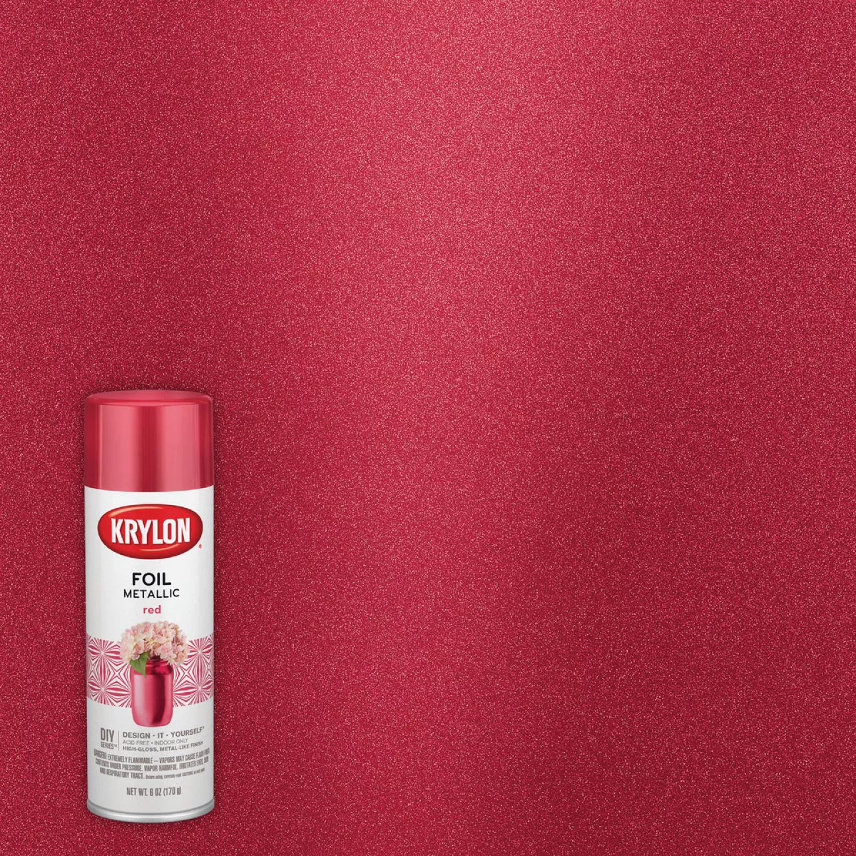Krylon 8 Oz. Premium Foil Metallic Red Spray Paint