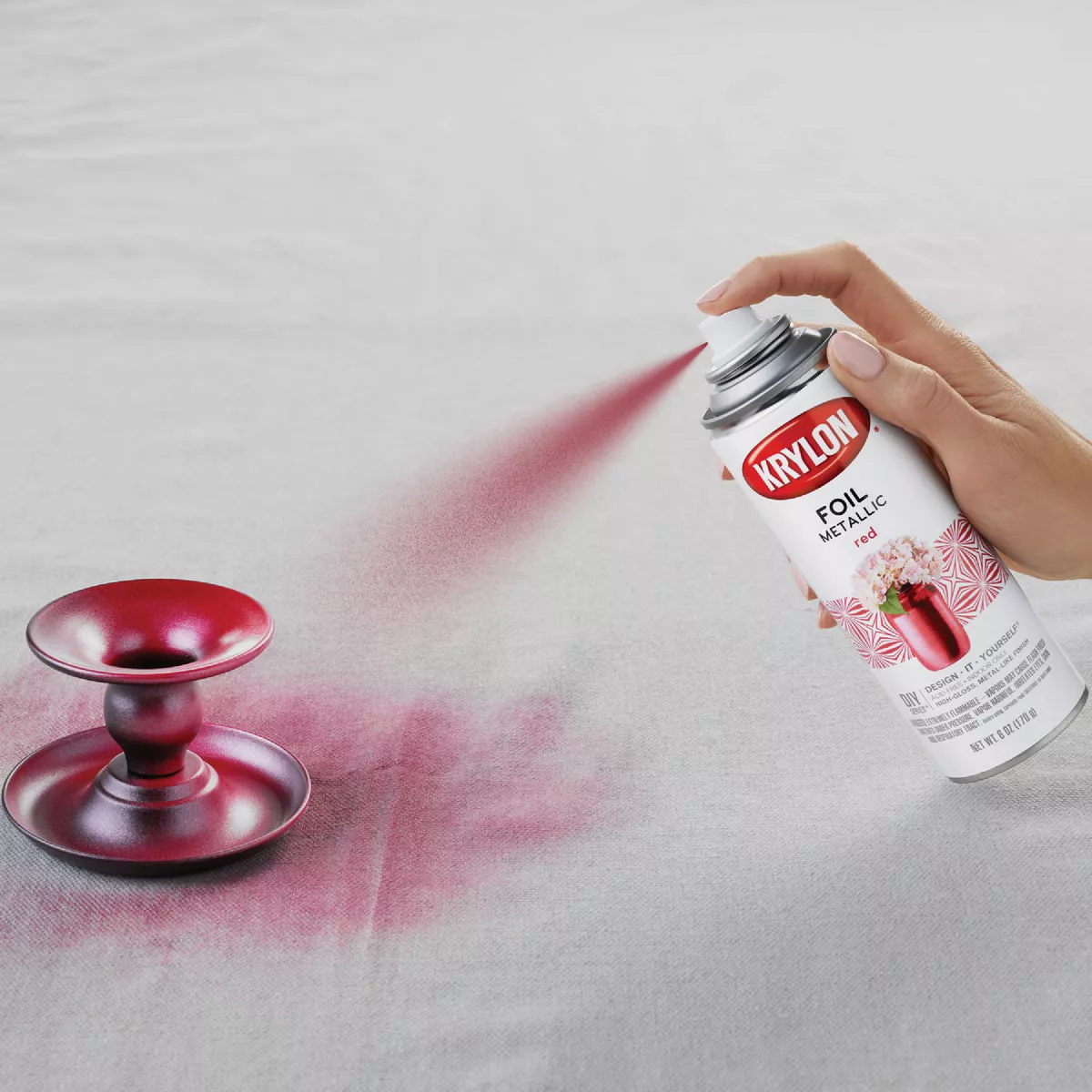 Krylon 8 Oz. Premium Foil Metallic Red Spray Paint - photo 7